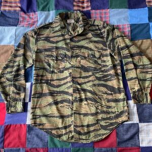 Vintage Tiger Stripe Camo Shirt Jacket